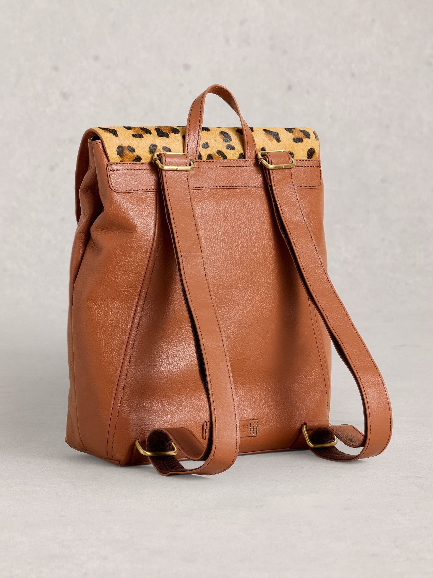 Buy White Stuff Brown Coco Leather Backpack from Next Canada