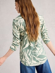 White Stuff Green Allie Long Sleeve Shirt - Image 3 of 6