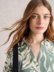 White Stuff Green Allie Long Sleeve Shirt - Image 4 of 6
