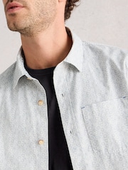 White Stuff Blue Finsbury Tyres Short Sleeve Shirt - Image 4 of 6