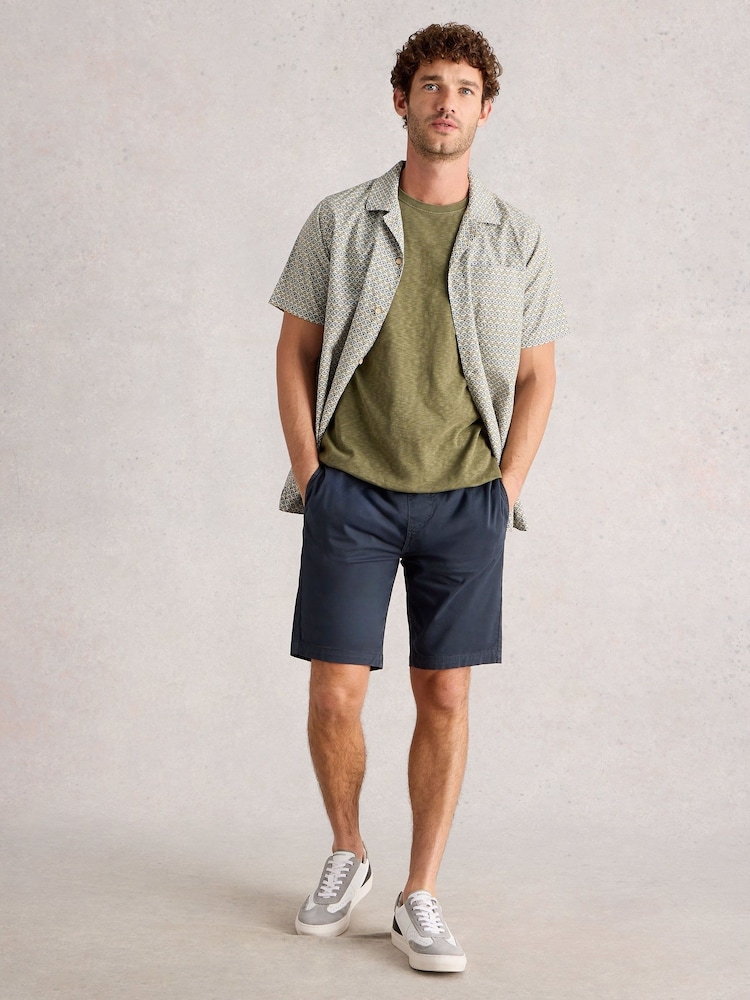 White Stuff Natural Hayle Fan Short Sleeve Shirt - Image 1 of 6
