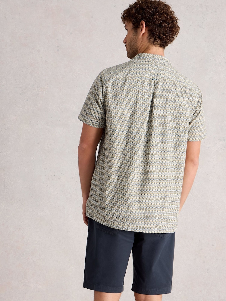 White Stuff Natural Hayle Fan Short Sleeve Shirt - Image 2 of 6
