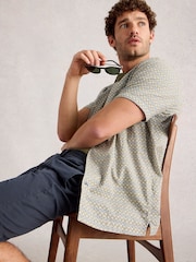 White Stuff Natural Hayle Fan Short Sleeve Shirt - Image 4 of 6