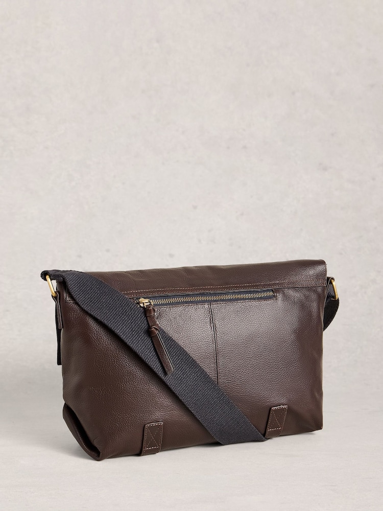 White Stuff Brown Connor Leather Messenger Bag - Image 2 of 4 White Stuff Brown Connor Leather Messenger Bag - Image 2 of 4
