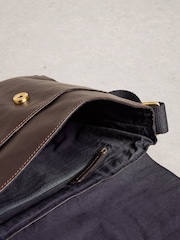 White Stuff Brown Connor Leather Cross-Body Bag - Image 4 of 4