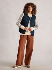 Azul - Gilet acolchoado Emily da White Stuff - Imagem 1 de 4