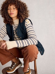 Azul - Gilet acolchoado Emily da White Stuff - Imagem 2 de 4