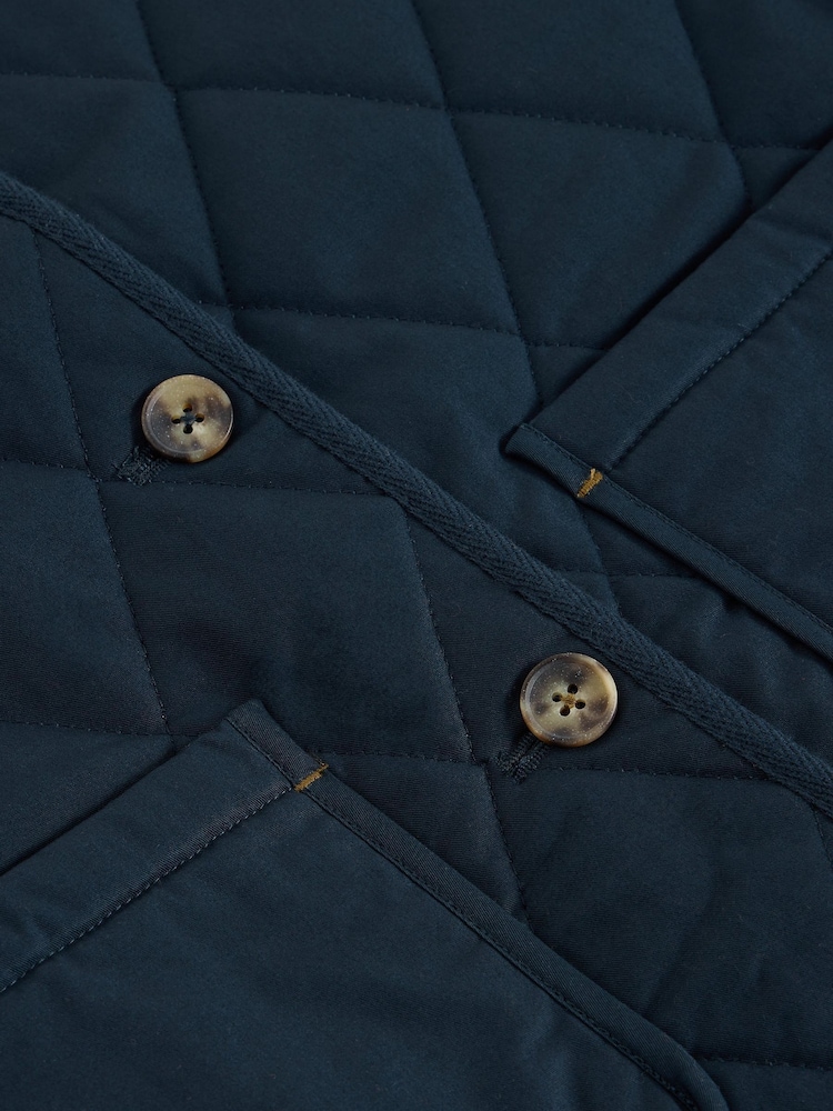 White Stuff Blue Emily Quilted Gilet - Image 7 of 7