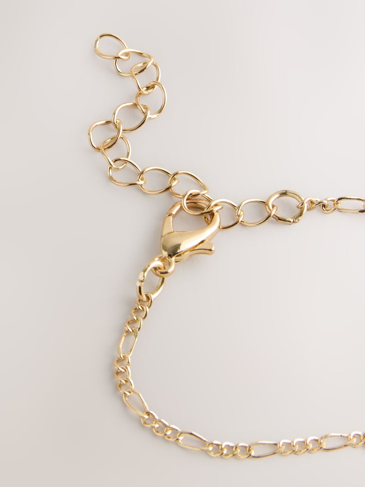 Gold Tone Shell Drop Anklet - Image 2 of 3
