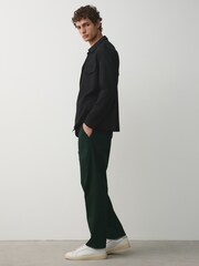 أخضر - قياس مستقيم - تشينو غني بالقطن وقابل للتمدد - صورة 3 من 10