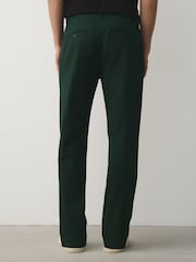 أخضر - قياس مستقيم - تشينو غني بالقطن وقابل للتمدد - صورة 4 من 10