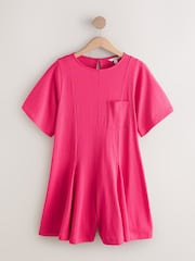 Pink Jersey Short Sleeve Romper - Image 5 of 7