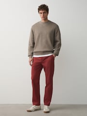 Red Slim Fit Cotton Rich Stretch Chinos - Image 2 of 9
