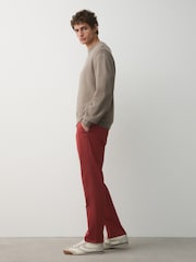 Red Slim Fit Cotton Rich Stretch Chinos - Image 3 of 9