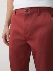 Red Slim Fit Cotton Rich Stretch Chinos - Image 5 of 9