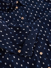 White Stuff Blue Sophie Longline Shirt - Image 6 of 6