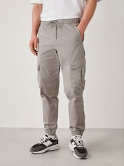 Bone Blanc - Pantalon cargo stretch en coton - Image 5 de 10
