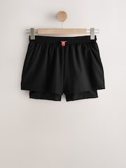 Black Sports Run Shorts - Image 1 of 4