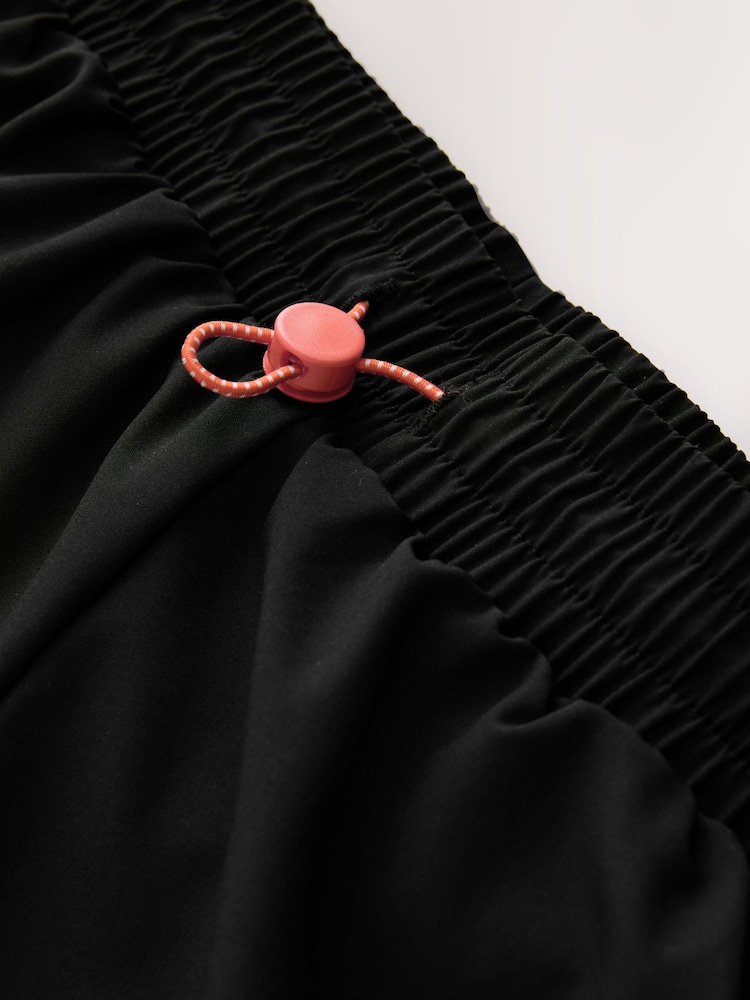 Black Sports Run Shorts - Image 2 of 4