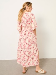 FatFace Solene Ivory Vintage Bloom Petite Midi Dress - Image 2 of 8