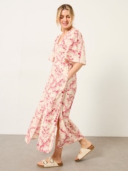 FatFace Solene Ivory Vintage Bloom Petite Midi Dress - Image 6 of 8