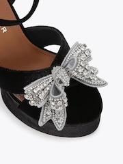 Kurt Geiger London Bow Platform Black Sandals - Image 5 of 5