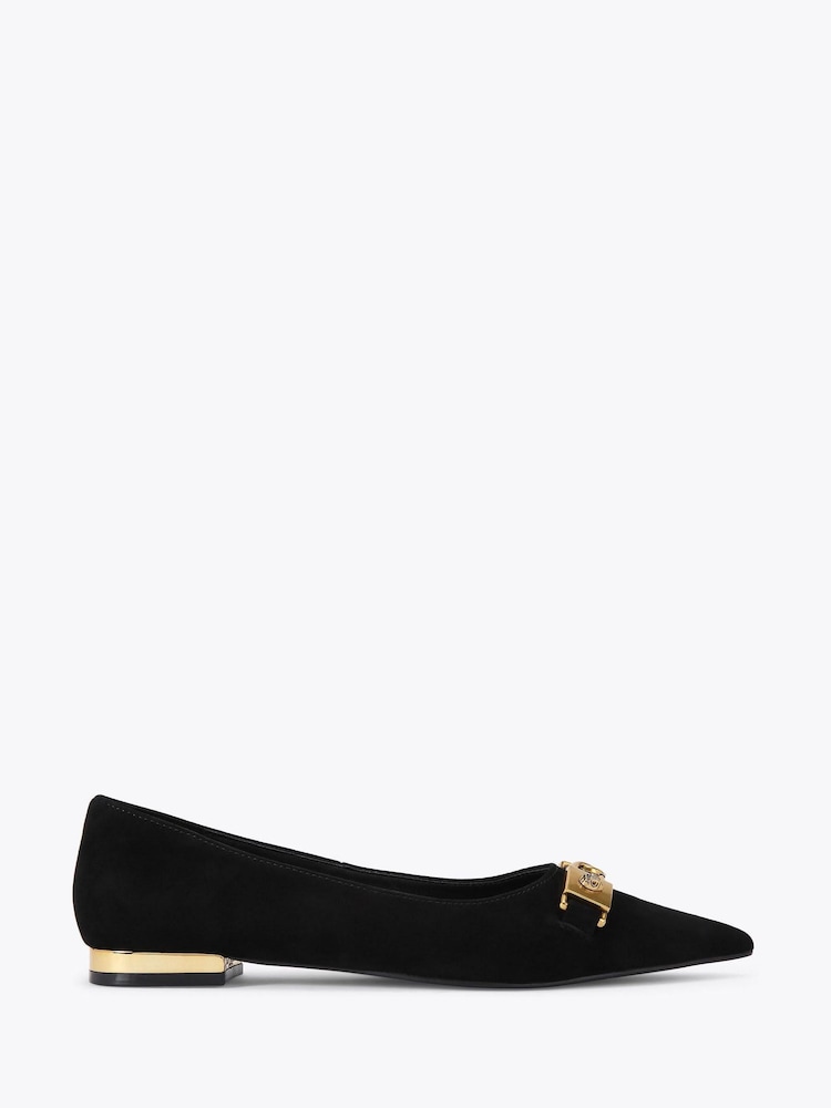 Kurt Geiger London Kingsley Pointed Flat Pumps - Image 2 of 5