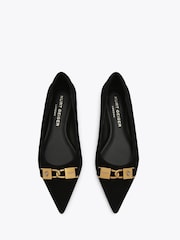 Kurt Geiger London Kingsley Pointed Flat Pumps - Image 3 of 5