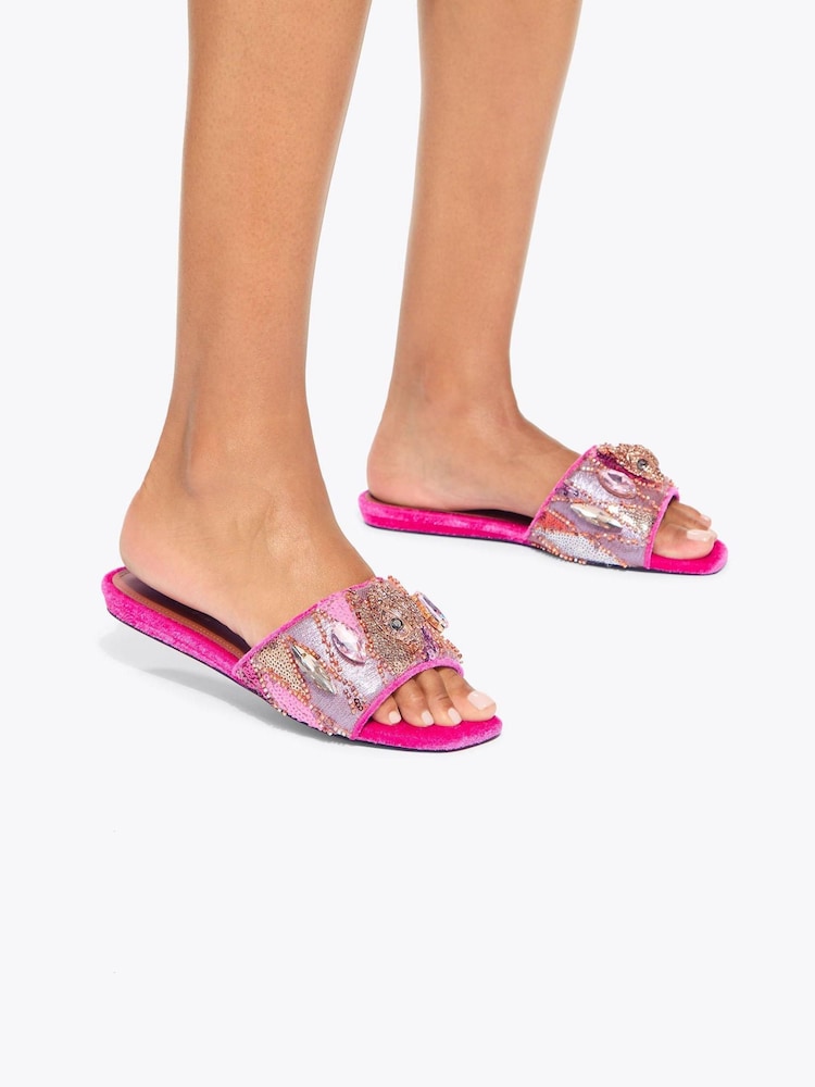 Kurt Geiger London Kensington Flat Sandals - Image 1 of 5
