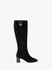 Kurt Geiger London Chelsea Trim Knee Boots - Image 1 of 4