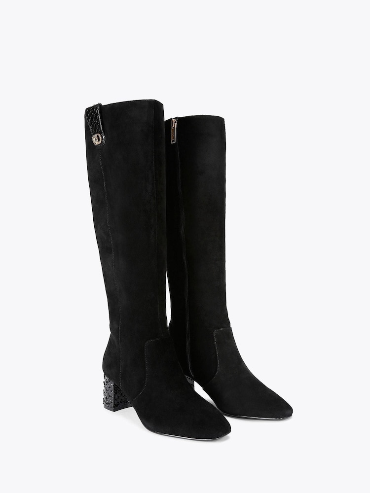 Kurt Geiger London Chelsea Trim Knee Boots - Image 2 of 4 Kurt Geiger London Chelsea Trim Knee Boots - Image 2 of 4