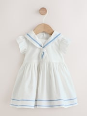 Weiß - Woven Baby Dress (0mths-2yrs) - Bild 1 von 8