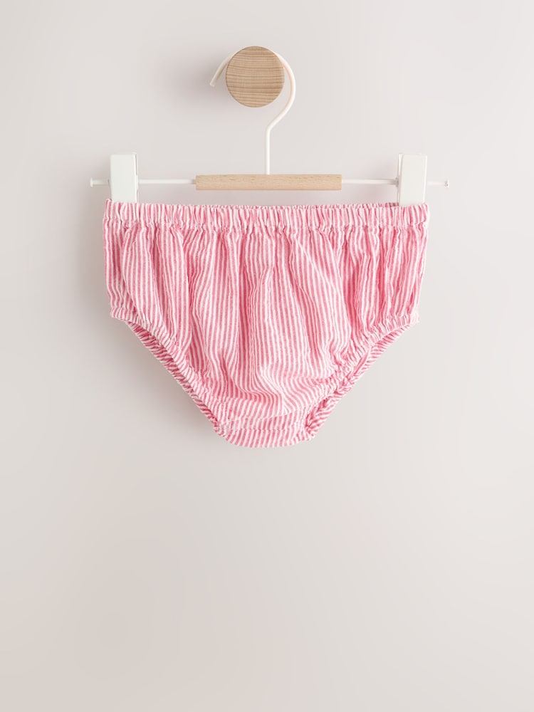 레드 스트로베리 - 아기용 티어드 우븐 드레스와 팬티 세트 2 Piece (0mths-2yrs) - 10의 이미지 2