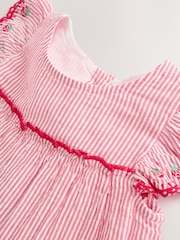 레드 스트로베리 - 아기용 티어드 우븐 드레스와 팬티 세트 2 Piece (0mths-2yrs) - 10의 이미지 6