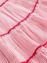 레드 스트로베리 - 아기용 티어드 우븐 드레스와 팬티 세트 2 Piece (0mths-2yrs) - 10의 이미지 9