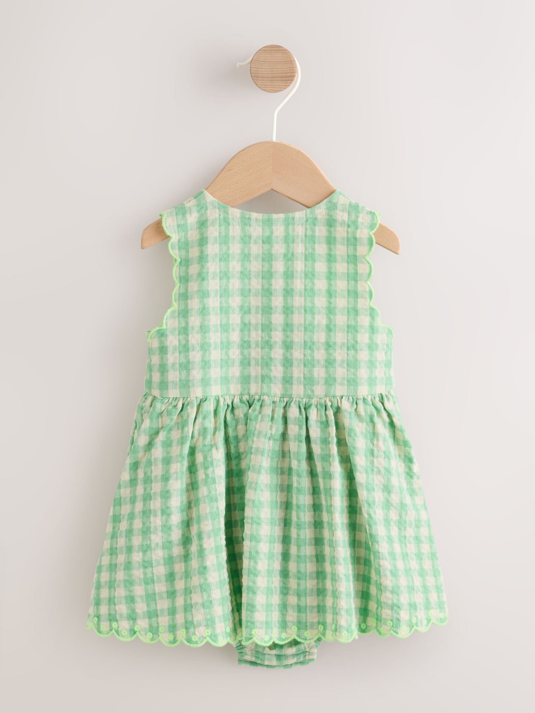 green gingham toddler dress Green Gingham Girls Dress: White Cotton Cottage Pinafore Set, Two Pieces  Vintage Apron Look