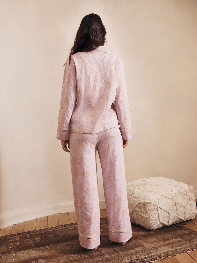 Lilac Purple EID Jersey Button Through Pyjamas - Image 2 of 6