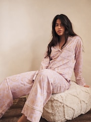Lilac Purple EID Jersey Button Through Pyjamas - Image 3 of 6