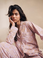 Lilac Purple EID Jersey Button Through Pyjamas - Image 4 of 6