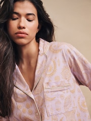 Lilac Purple EID Jersey Button Through Pyjamas - Image 5 of 6