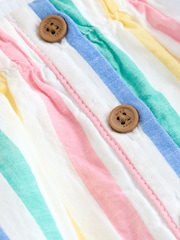 Mehrfarbig gestreift - Baby Pinafore And Short Sleeve Bodysuit 2 Piece Set (0mths-2yrs) - Bild 9 von 10