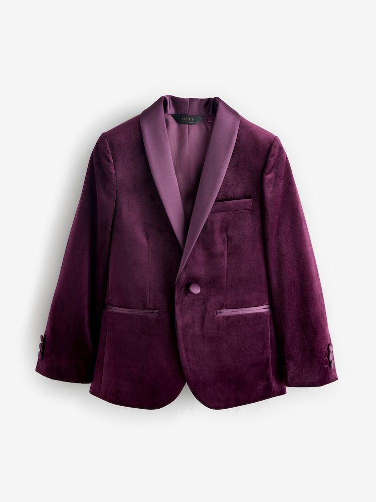 Plum Purple Velvet Blazer - Image 1 of 1