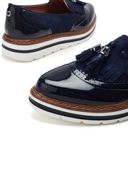 Moda in Pelle Ellee Lace-Up Brogue Detail Comfort Shoes - Image 4 of 4