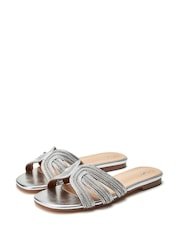 Moda in Pelle Nymph Band Flat Mules - Image 2 of 4