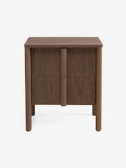 MADE.COM Dark Stain Oak Reeve 2 Drawer Bedside Table - Image 4 of 5