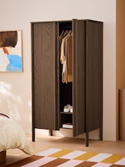 MADE.COM Dark Brown Reeve Double Wardrobe - Image 2 of 6