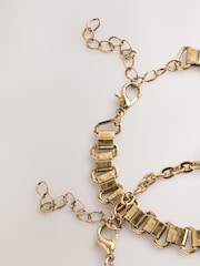 Gold Tone Charm Bracelet - Image 5 of 5