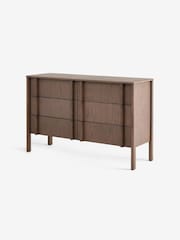 MADE.COM Dark Stain Oak Reeve 6 Drawer Chest - Image 4 of 6