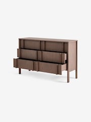 MADE.COM Dark Stain Oak Reeve 6 Drawer Chest - Image 5 of 6