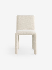 MADE.COM Set of 2 Off White Boucle Lyric Dining Chairs - Image 5 of 5